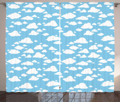 Clear Summer Sky Pattern Curtain