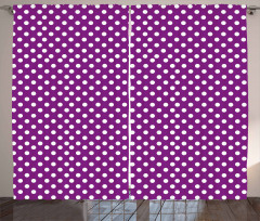 Old Fashioned Vivid Dots Curtain