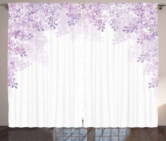 Lilac Blossoms Spring Curtain