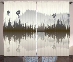 Northern Nature Pattern Curtain