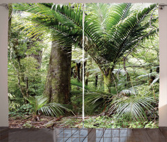 Lush Foliage Jungle Curtain