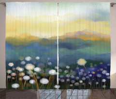 Oil Painting Flora Curtain