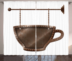 Rusty Cup Singboard Curtain