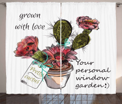 Tropical Window Garden Curtain
