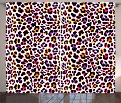 Safari Leopard Animal Motif Curtain