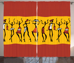 Dancing People Curtain