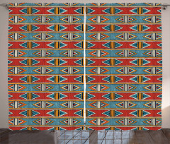 Rhombus Tribal Curtain