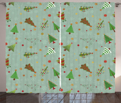 Holiday Tree Pattern Curtain