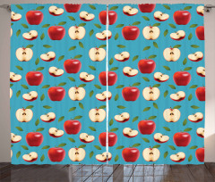 Red Delicious Healty Food Curtain