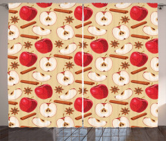 Star Anise Cinnamon Drink Curtain