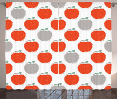 Doodle Style Fruit Curtain