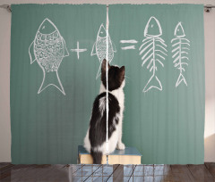 Arithmetic Fish Problem Curtain