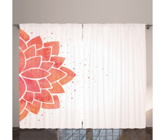 Aquarelle Half Flower Curtain
