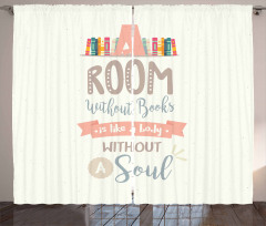 Book Shelf and a Words Curtain