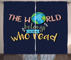 World Belongs to Readers Curtain