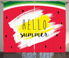 Watermelon Summertime Curtain