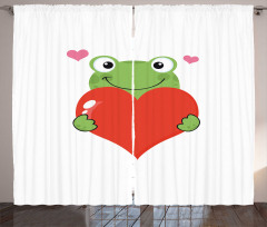Funny Cartoon Frog Curtain