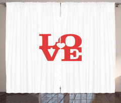 Valentines Day Romance Curtain
