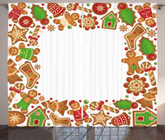 Gingerbread Biscuits Curtain