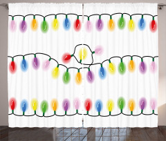 Vibrant Party Colors Curtain