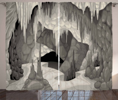 Cavern with Stalagmites Curtain