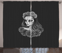 Calavera Girl Curtain