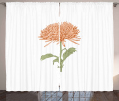Retro Blooming Nature Curtain