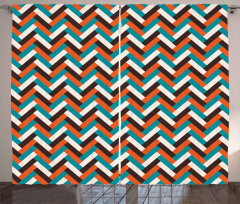 Retro Herringbone Curtain