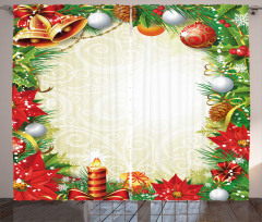 Abstract Christmas Tree Curtain