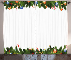 Christmas Candy Canes Curtain