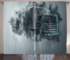 Cargo Delivery Theme Curtain