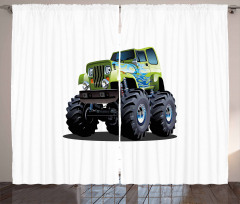 Monster Truck Off Road Curtain