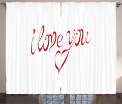 Swirling Font in Red Curtain