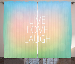 Bokeh Slogan Curtain