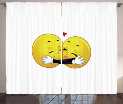 Emoji Hugging Curtain