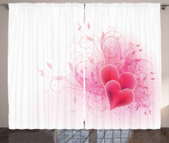 Floral Arrangement Romance Curtain