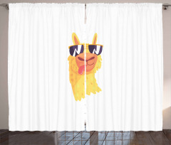 Sunglasses Wearing Animal Curtain