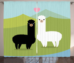 Animals in Love on Hill Curtain