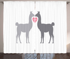 2 Animals in Love Curtain