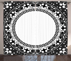Spirals Swirls Circle Curtain