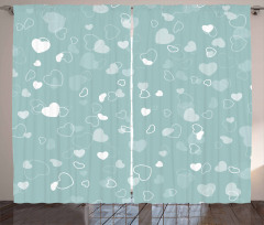 Romantic Hearts Theme Curtain