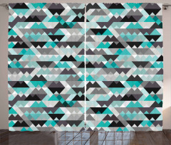 Zig Zag Mosaic Curtain