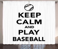 Play Baseball Theme Curtain