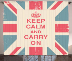 Carry on British Flag Curtain