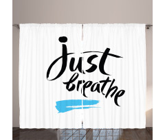 Words Calligraphy Curtain