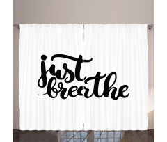 Hand Drawn Font Curtain