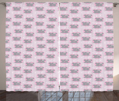 Mouse Hearts Curtain