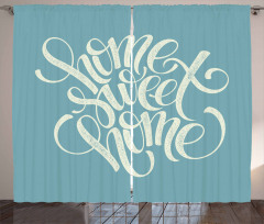 Grunge Letters Curtain