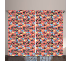 Modern Art Curtain