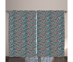 Triangle Shapes Mosaic Curtain